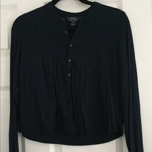 Ralph Lauren Navy Blouse